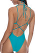 Luli Fama Luli Chic V-neck One Piece Bodysuit
